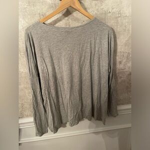 Gray Long Sleeve Hatch Shirt Size 1